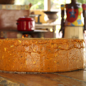 Abóbora com lascas de coco